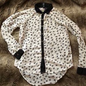 Fun & Flirt collared blouse